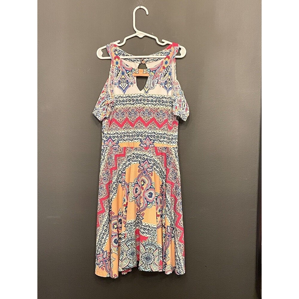 Rare Editions 18854 Multicolored Paisley Floral Girls Dress Sz 10/12